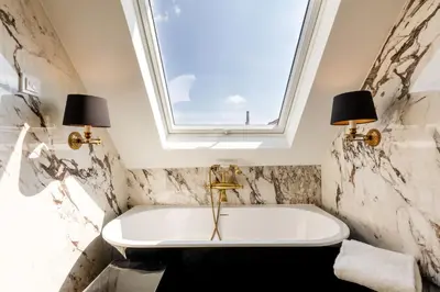 Ein Badezimmer in der Unterkunft House of Hütter- Münchner Kindl, Small Luxury Hotels of the World