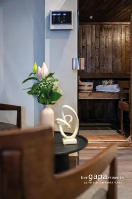 Ein Sitzbereich in der Unterkunft BergRetreat mit Sauna & Garten