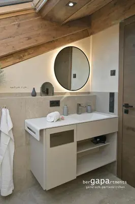 Ein Badezimmer in der Unterkunft BergVibes