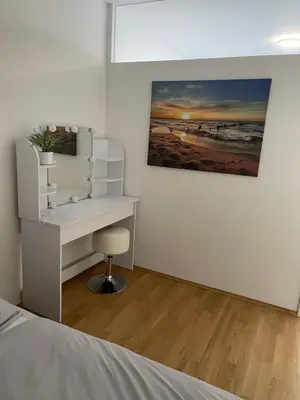 Ein Bett oder Betten in einem Zimmer der Unterkunft Luxury City Apartment in Munich