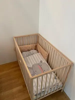 Ein Bett oder Betten in einem Zimmer der Unterkunft Luxury City Apartment in Munich