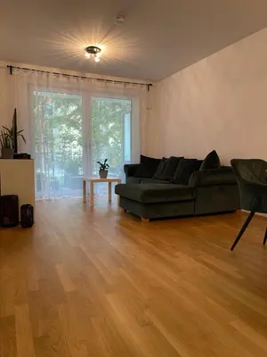 Ein Sitzbereich in der Unterkunft Luxury City Apartment in Munich