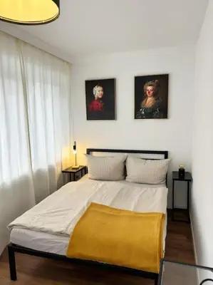 Ein Bett oder Betten in einem Zimmer der Unterkunft Zentrum - am Dom - Wohnung