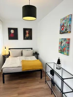 Ein Bett oder Betten in einem Zimmer der Unterkunft Zentrum - am Dom - Wohnung
