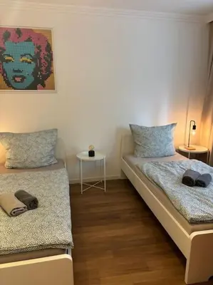 Ein Bett oder Betten in einem Zimmer der Unterkunft Zentrum - am Dom - Wohnung