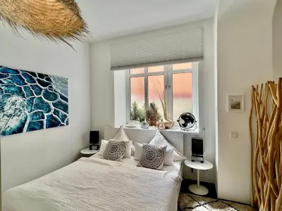 Ein Bett oder Betten in einem Zimmer der Unterkunft Cocoma-Design-Apartment Deluxe - very central