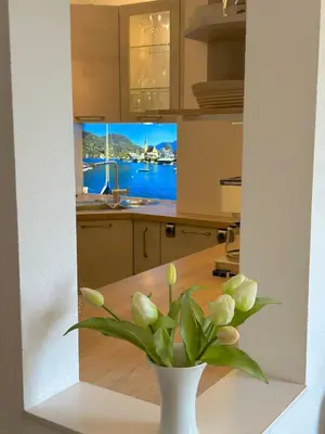 Küche/Küchenzeile in der Unterkunft Tegernsee Perle