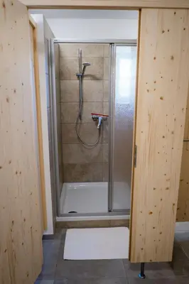 Ein Badezimmer in der Unterkunft Pilgerhaus Wildsteig