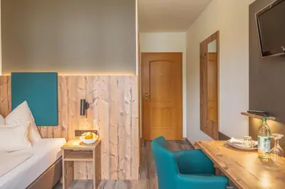Ein Bett oder Betten in einem Zimmer der Unterkunft Kurparkpension Stephan