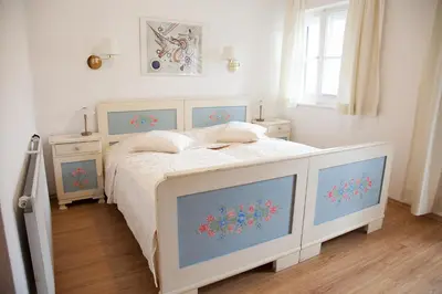 Ein Bett oder Betten in einem Zimmer der Unterkunft Hotel Garni Georgenhof Adults Only