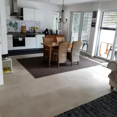 Küche/Küchenzeile in der Unterkunft Ferienwohnung Kolpingstraße