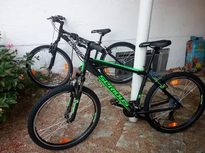 Radfahren an der Unterkunft Schöner Bungalow mit Gartenterrasse und Teich oder in der Nähe