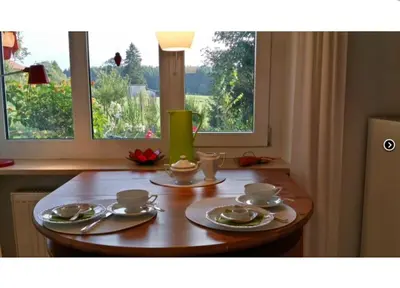 Grundriss der Unterkunft Schöner Bungalow mit Gartenterrasse und Teich