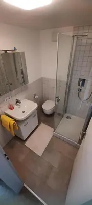 Ein Badezimmer in der Unterkunft FeWo Chiemgau