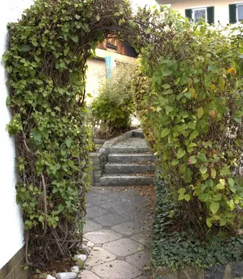 Ein Garten an der Unterkunft Traumhafte Ferienwohnung Andechs