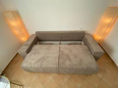 Ein Sitzbereich in der Unterkunft Gemütliche Handwerkerwohnung