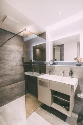 Ein Badezimmer in der Unterkunft LIVALPIN Style