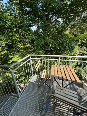 Ein Balkon oder eine Terrasse in der Unterkunft Natur pur Amelie