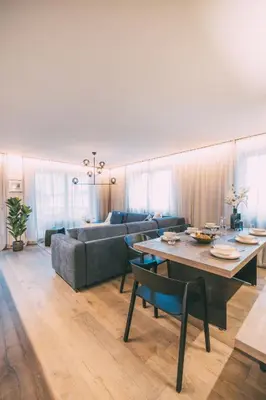 Ein Sitzbereich in der Unterkunft LIVALPIN Retreat