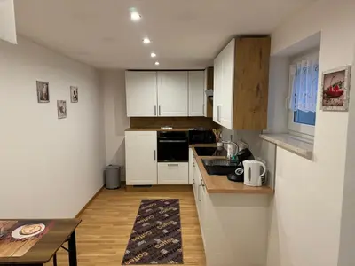 Küche/Küchenzeile in der Unterkunft Ferienwohnung Graf