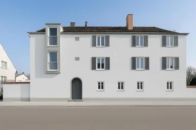 Das Gebäude in dem sich die Ferienwohnung befindet