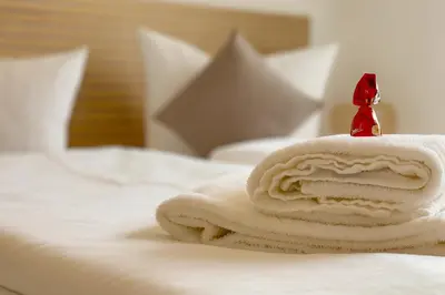 Ein Bett oder Betten in einem Zimmer der Unterkunft SMS-HOMES I Auszeit in Landsberg