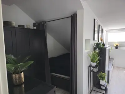 Küche/Küchenzeile in der Unterkunft 1,5 Zimmer Ferienwohnung Apartment in ruhiger Lage stadtnah Neu in Brunnthal