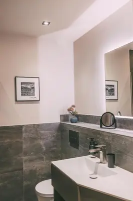 Ein Badezimmer in der Unterkunft LIVALPIN Elegant
