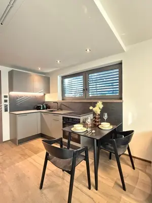 Küche/Küchenzeile in der Unterkunft LIVALPIN Alittlecosy