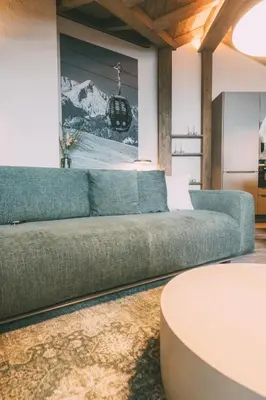 Ein Sitzbereich in der Unterkunft LIVALPIN Hideaway