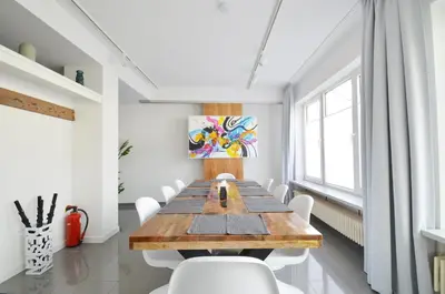 Ein Sitzbereich in der Unterkunft City-Jungle ARTcommodation