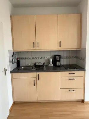 Küche/Küchenzeile in der Unterkunft Ferienwohnung in Andechs am Ammersee