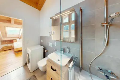 Ein Badezimmer in der Unterkunft HöhenRausch