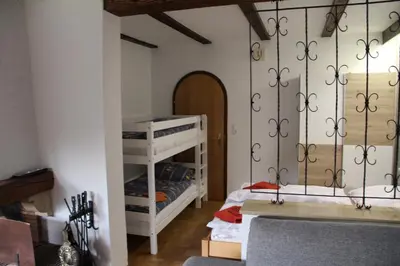 Ein Bett oder Betten in einem Zimmer der Unterkunft Ferienwohnung Landsberg am Lech