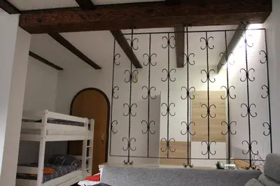 Ein Bett oder Betten in einem Zimmer der Unterkunft Ferienwohnung Landsberg am Lech