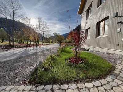 Ein allgemeiner Bergblick oder ein Berglick von der Ferienwohnung aus