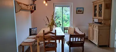 Küche/Küchenzeile in der Unterkunft Ferienhaus mit 3 Schlafzimmer in Seenähe