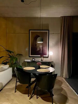 Ein Sitzbereich in der Unterkunft Gennachblick 1 Ferienhaus im Allgäu