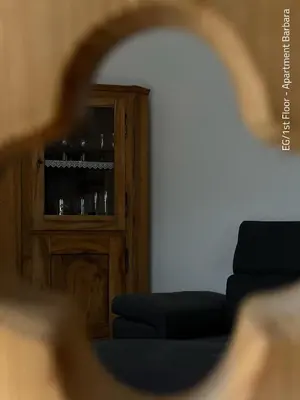 Ein Sitzbereich in der Unterkunft Ferienwohnung Barbara