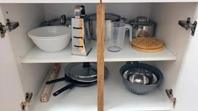 Küche/Küchenzeile in der Unterkunft MADISON Homes Apartment 50 qm in Prien mit Balkon, Bergblick, Parkplatz, zentral gelegen