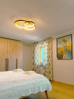 Ein Bett oder Betten in einem Zimmer der Unterkunft Villa Paula