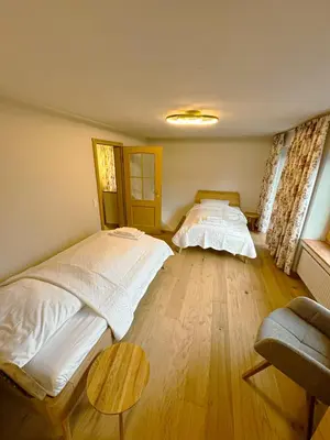 Ein Bett oder Betten in einem Zimmer der Unterkunft Villa Paula