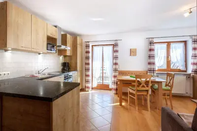 Küche/Küchenzeile in der Unterkunft Schusterhof Urlaub auf dem Bauernhof