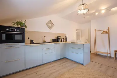 Küche/Küchenzeile in der Unterkunft Ferienwohnung zum Hochgarten
