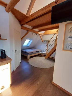 Ein Bett oder Betten in einem Zimmer der Unterkunft Stadtapartment Lutz