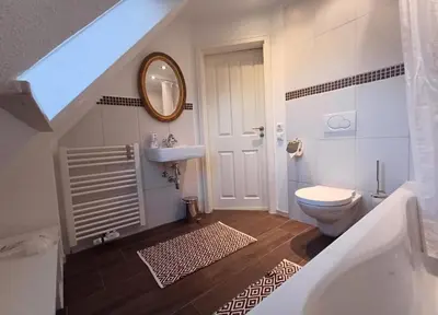Ein Badezimmer in der Unterkunft Stadtapartment Lutz