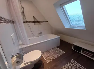 Ein Badezimmer in der Unterkunft Stadtapartment Lutz