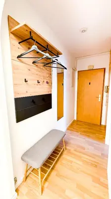 Grundriss der Unterkunft Charmantes 3-Zi-Apartment am Schlössle in Lechhausen-Garage-Balkon-Küche-Smart TV