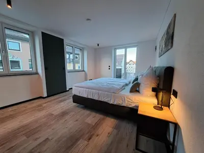 Ein Bett oder Betten in einem Zimmer der Unterkunft Lieblingsplatz Apartments