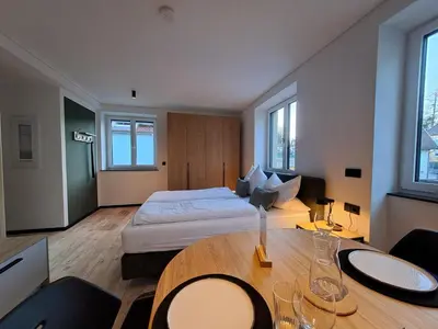 Ein Bett oder Betten in einem Zimmer der Unterkunft Lieblingsplatz Apartments